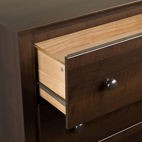 Prepac Sonoma Traditional Nightstand Side Table with 2 Drawers, Functional 2-Drawer Bedside Table 16" D x 23.25" W x 21.75" H, Espresso, EDC-2422 Prepac
