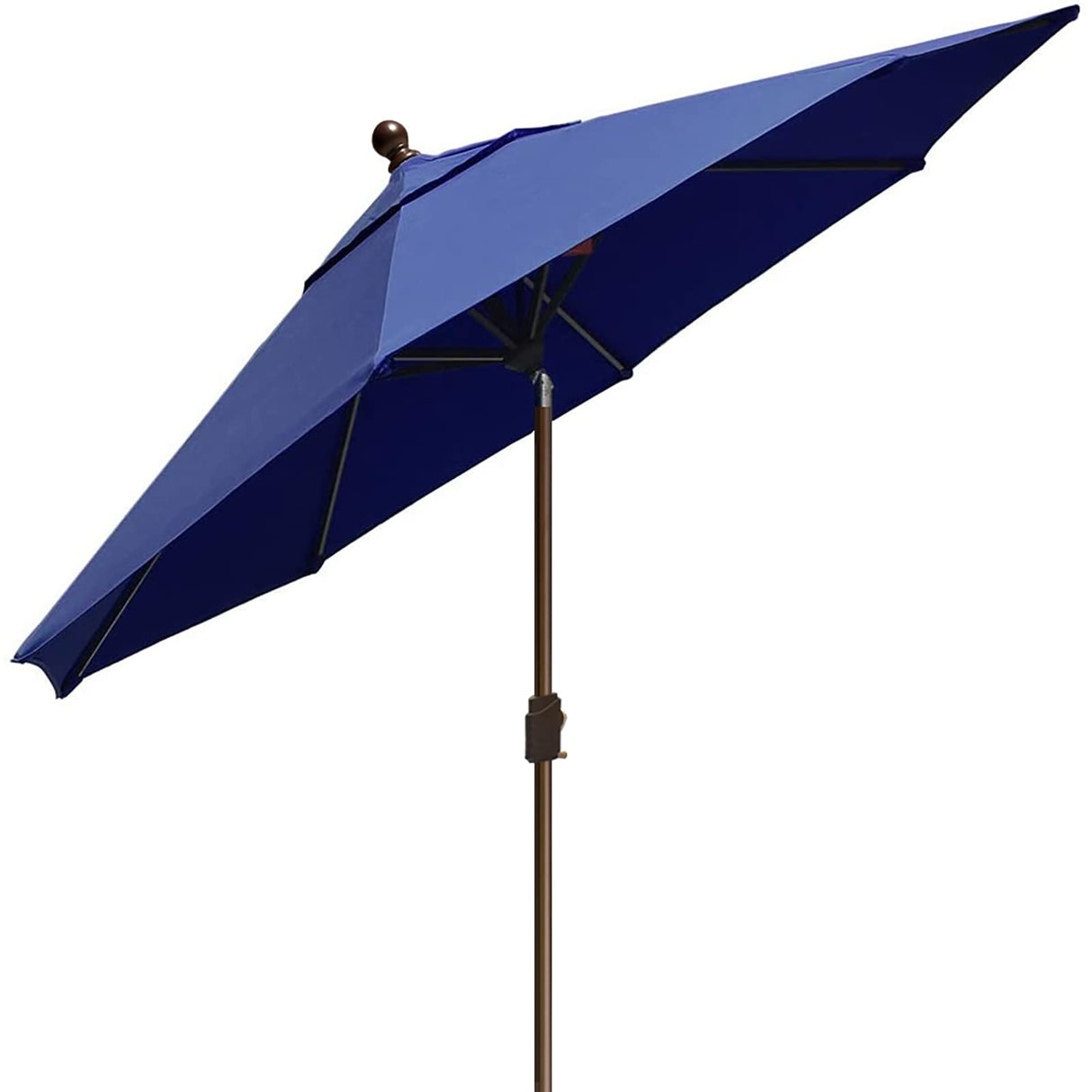 EliteShade USA 10-Year-Non-Fading 9Ft Market Umbrella Patio Umbrella Outdoor Table Umbrella with Ventilation, Navy Blue EliteShade