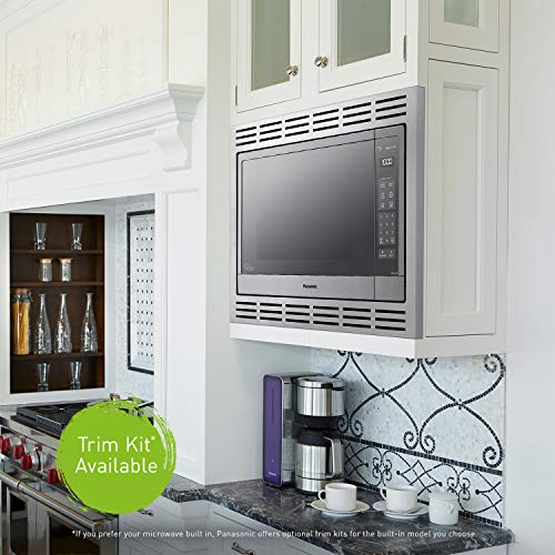 Panasonic Microwave Oven, Stainless Steel Countertop/Built-In Cyclonic Wave with Inverter Technology and Genius Sensor, 2.2 Cu. Ft, 1250W, NN-SN97JS (Silver) Panasonic