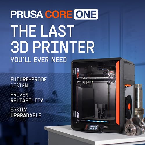 Original Prusa CORE One, Ready-to-use FDM 3D Printer, Assembled and Tested, Removable Print Sheets, 1kg Prusament PLA Spool Included, Print Size 9.8 x 8.6 x 10.6 in ORIGINAL PRUSA