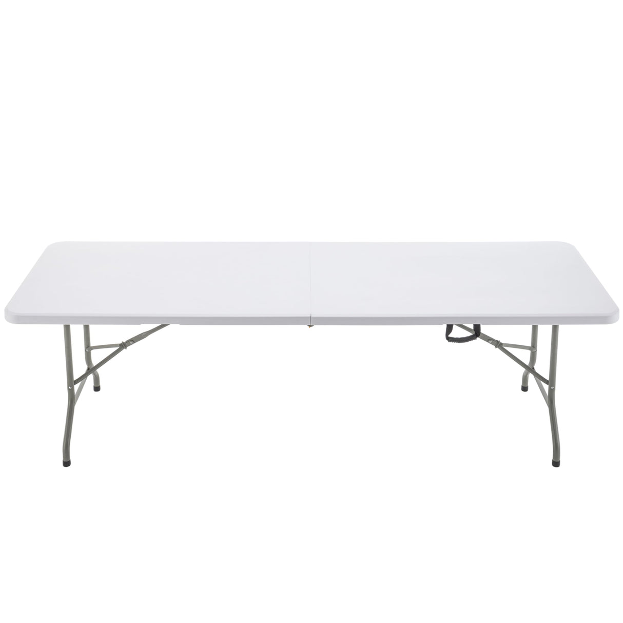 BTEXPERT 8-Foot-96 long White Plastic Folding Table Portable 30" Wide, 29" High, Indoor Outdoor Events Banquet Dining Party Patio, One BTEXPERT