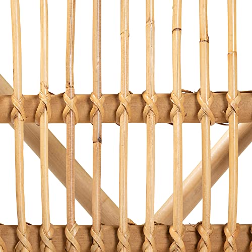 Baxton Studio Kaka Natural Rattan Dining Chair Baxton Studio