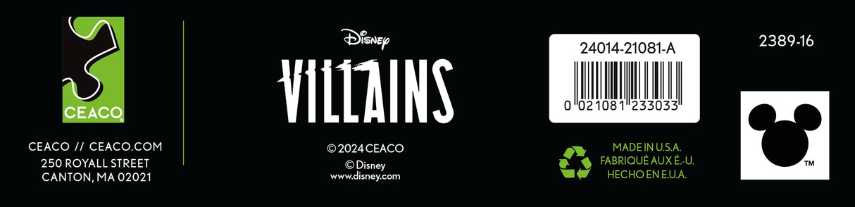 Ceaco - Disney - Villains - Poster Collage - 500 Piece Jigsaw Puzzle – Oversized Pieces – Easy to Hold – EZ Hold Ceaco