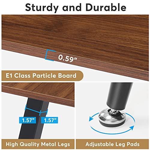 Tribesigns 6ft Conference Table for 6, Modern Conference Room Table with Metal Legs, Rectangular Meeting BoardroomTable for Office, Breakroom, Seminar, Podcast Tribesigns