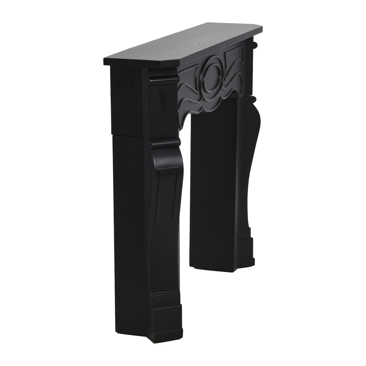 Creative Co-Op Victorian Fireplace Mantel, Black Creative Co-Op