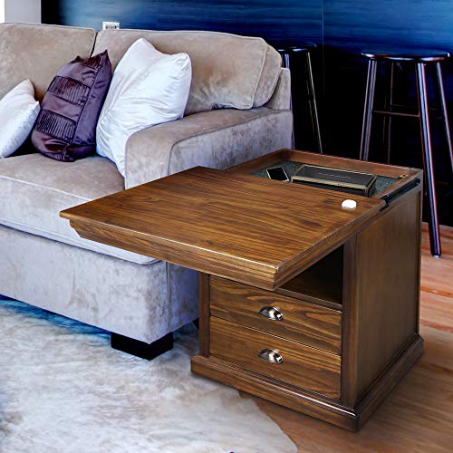 Casual Home Lincoln Nightstand Compartment, Concealment Furniture, Mocha Casual Home