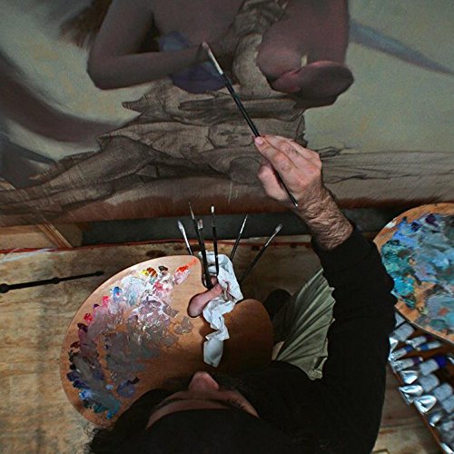 New Wave Expressionist Confidant Hand Held Wood Artist Palette | Natural Stain, Held in Left Hand, Wooden Paint Palette, Artist Palette, Painting Palette, Oil Paint Palette, Wood Paint Pallet New Wave