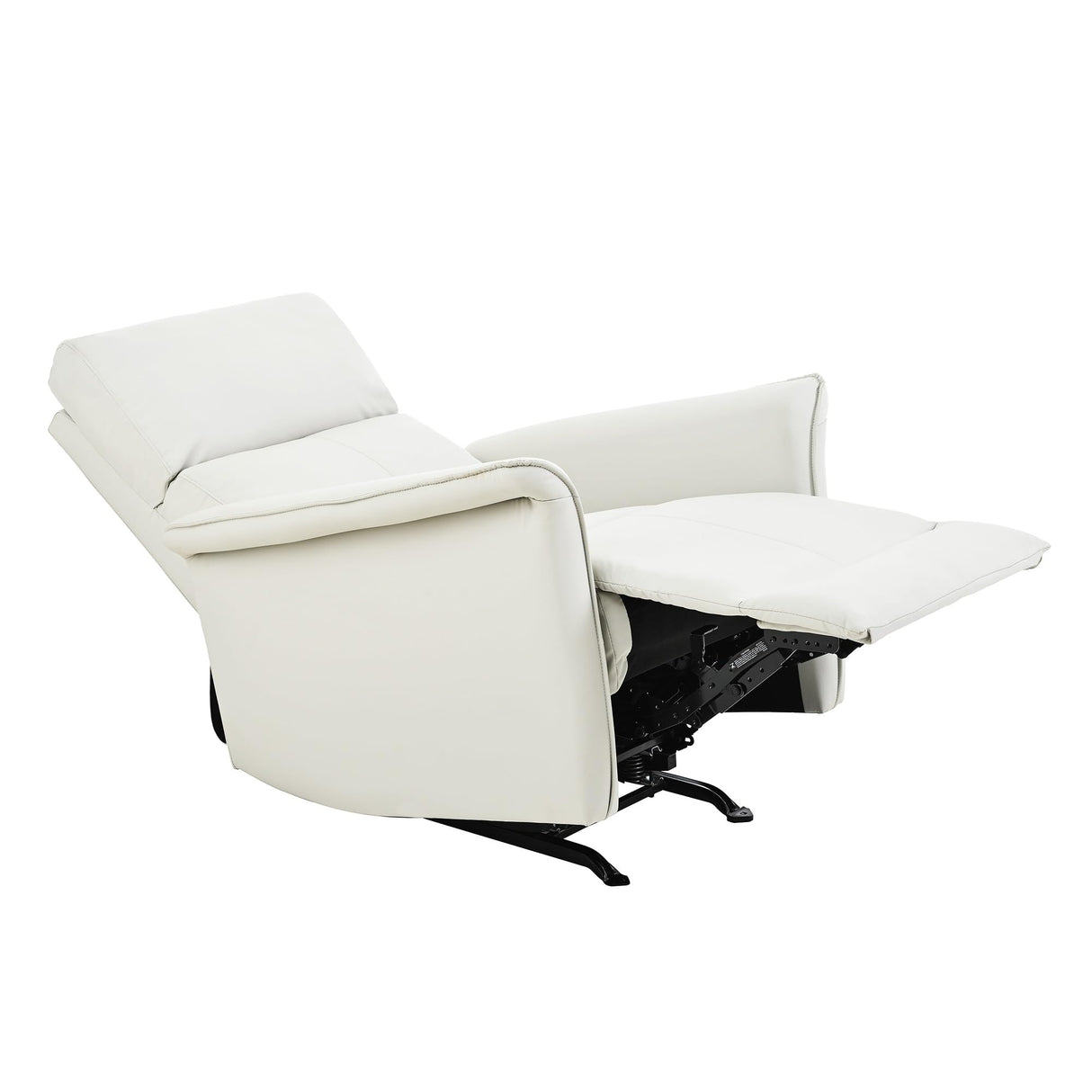 Manual Rocker Recliner Chair for Adults – Perfect for Small Spaces, PU Leather Nursery Glider, Ideal for Home Theater, Living Room, and Bedroom YJSPSSW
