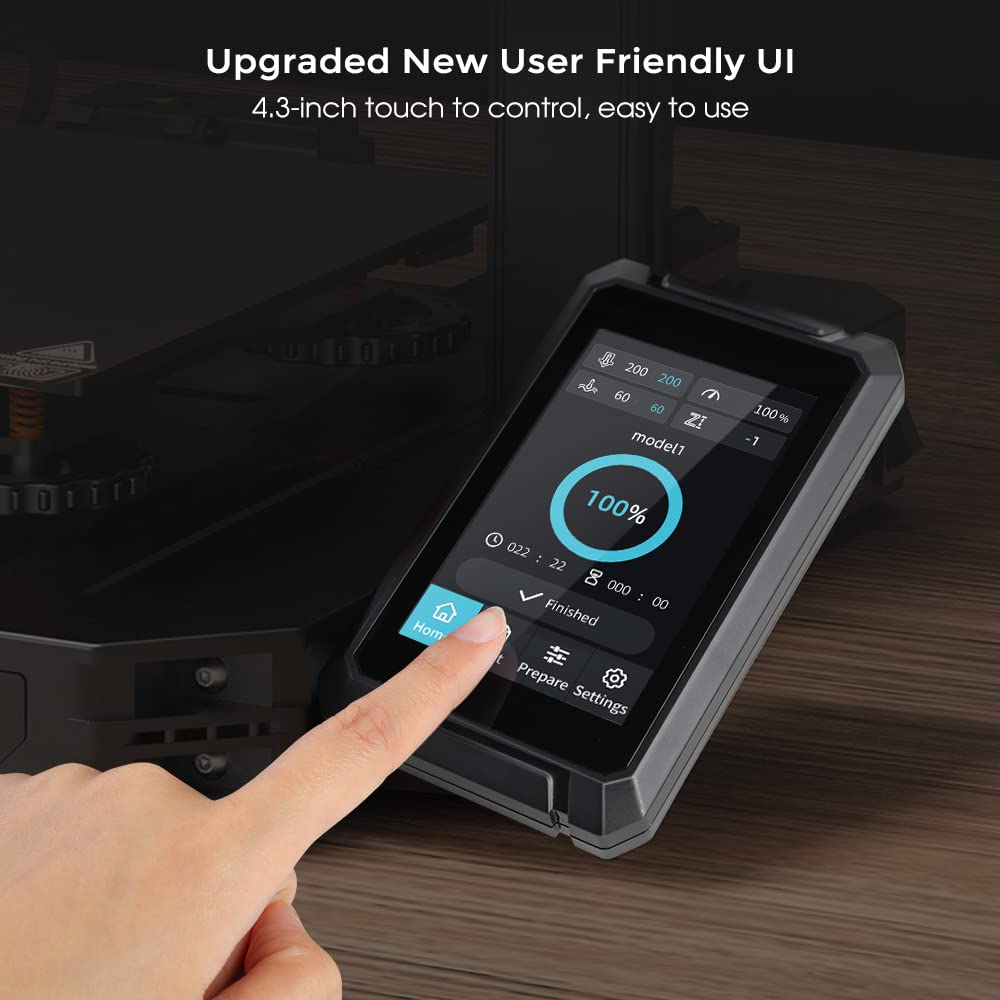 2024 New Version Creality Ender 3 S1 Pro with 200mm/s Printing Speed, Sprite Direct Extruder CR Touch Auto Leveling 300℃ High-Temp Printing, Dual Z-axis Screw Printing Size 8.66x8.66x10.63 inch Comgrow