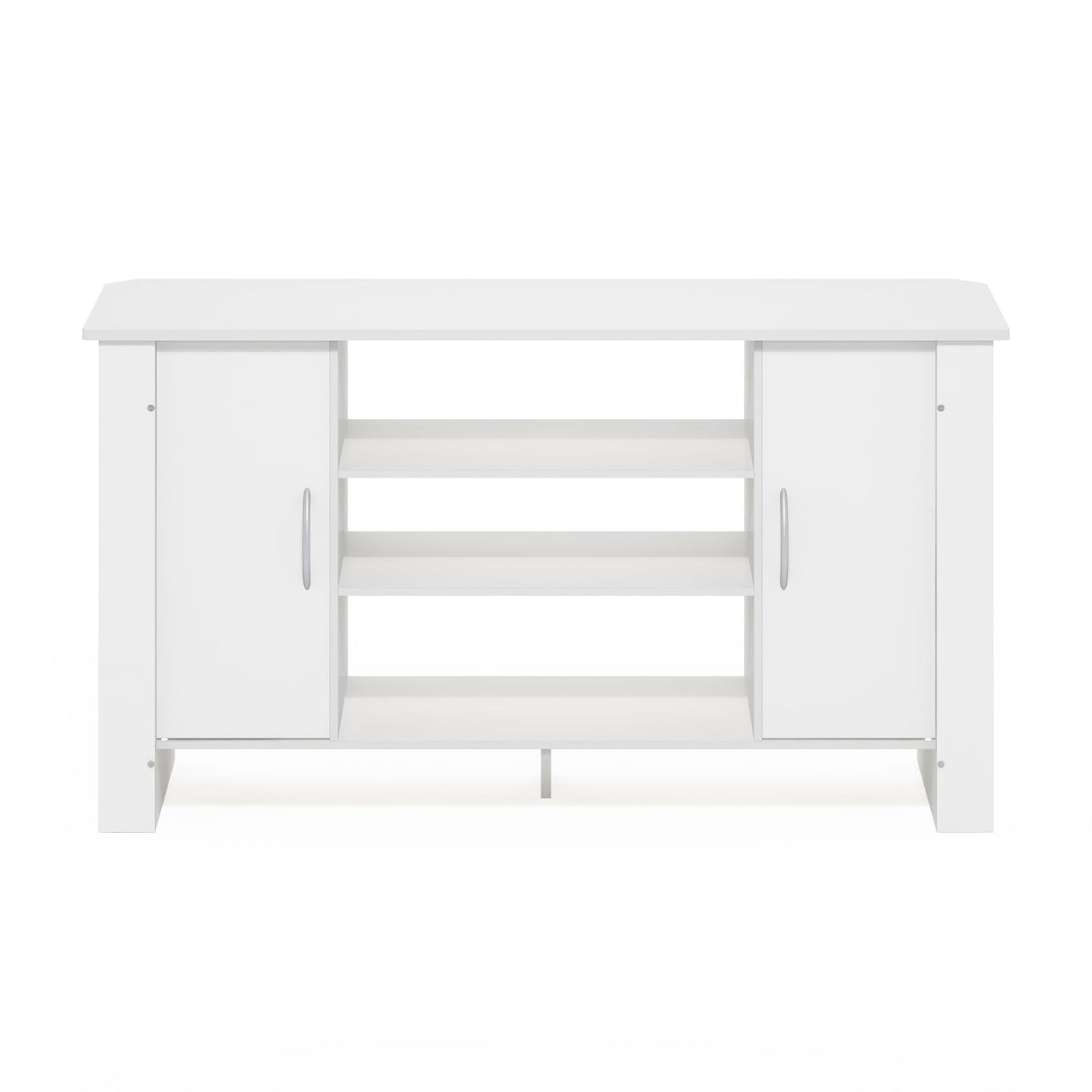 Furinno Econ Stand Entertainment Center, 50-Inch TV, White Furinno