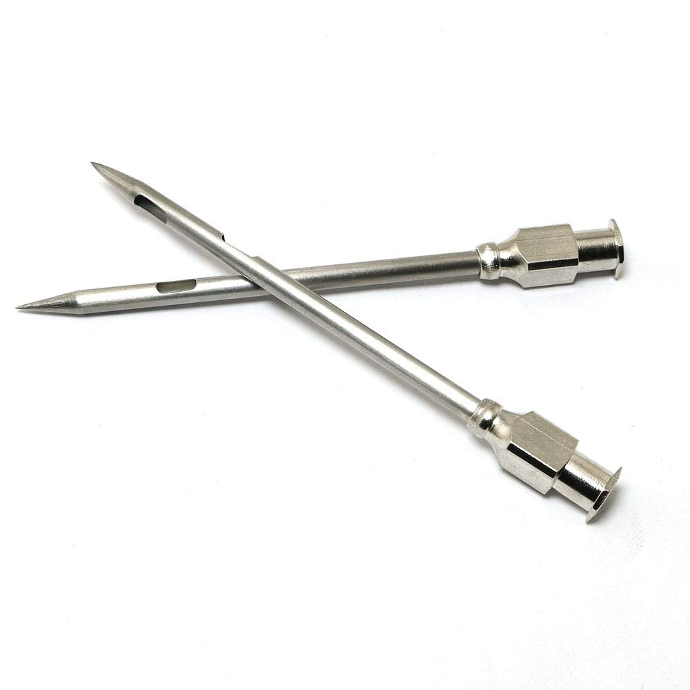 PZRT 4pcs Injector Needle for Barbecue, Stainless Steel Marinade Turkey BBQ Meat Injector Needle Kitchen Accessories Party Home Supplies PZRT