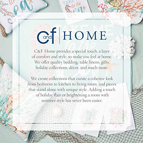 C&F Home Sea Waves Seawaves Blue Ocean Coastal Theme Twin Bed 2-Piece Beach Reversible Coverlet Lightweight Quilt Set with 1 Sham Reversible Bedding Coverlet Comforter Nautical Bedding Set Twin 2 C&F Home