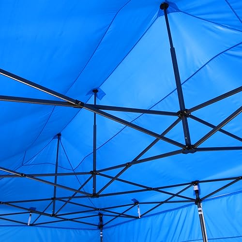 COBIZI 10x20 Pop Up Canopy Without Sidewall,Heavy Duty Canopy UPF 50+ All Season Wind Waterproof Commercial Outdoor Wedding Party Tents for Parties Canopy Gazebo with Roller Bag(10 x 20 ft Black) COBIZI