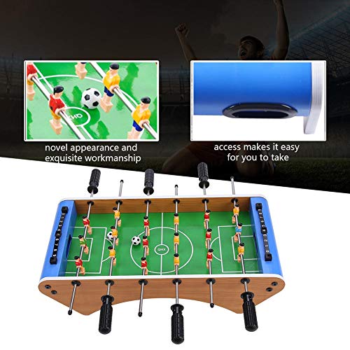 HOHXFYP Foos Table Soccer,Robust PP and Wood Material Entertaining Foos Table Soccer Bal,Have Fun Portable Foos Table Toy for Home and Travel HOHXFYP