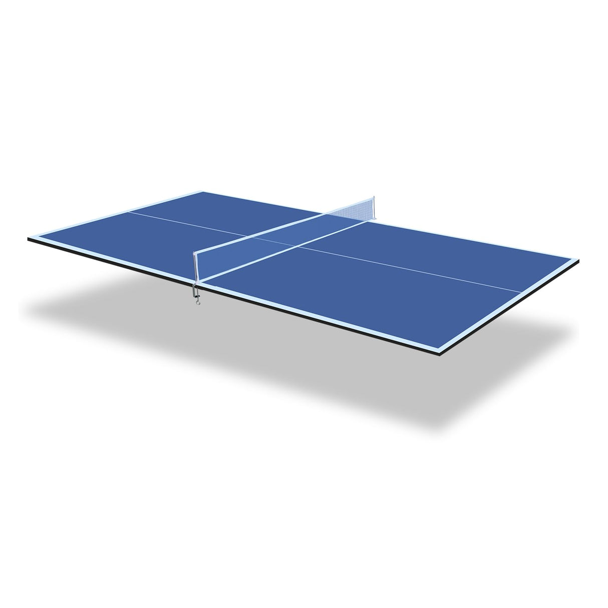 AOKUNG 7ft Mid-Size Ping Pong Conversion Top Foldable & Portable Table Tennis Table Top for Indoor Games-Blue AOKUNG