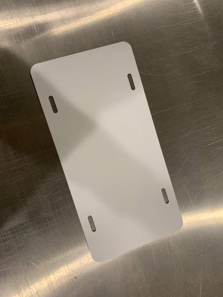 License Plate Blank (1, White) Wrapco