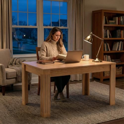 Extendable Dining Table, 54-85 Inch Expandable Table for 4-10 People, Modern Rectangular Dining Table, Space-Saving for Kitchen & Dining Room Ariiles