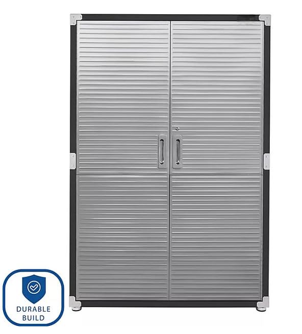 Heavy-Duty Commercial UltraHD Storage Cabinet (Satin Graphite Black, 48" W x 24" D x 72" H) WoodArtSupply