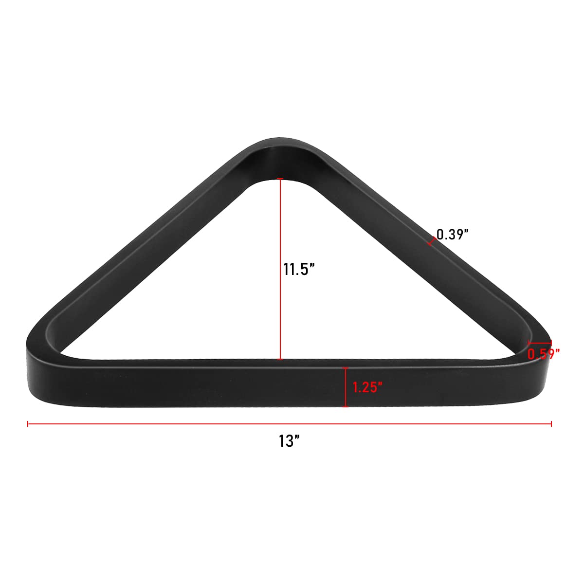 MoyanSuper Solid Wood Pool Ball Rack Billiard Ball Triangle Rack, Pool Table Ball Holder Positioning Rack,2-1/4" Pool Ball Rack (Black Triangle Rack) MoyanSuper