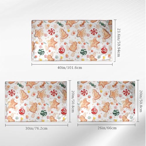 Pillow Protectors Silk Bedding Satin Pillowcases Single Pillow Case with New Year Sweets On A White Background Perfect for Room Decor Aesthetic Cute Bedroom Decor Cute Dorm 24 × 40 inch Generic