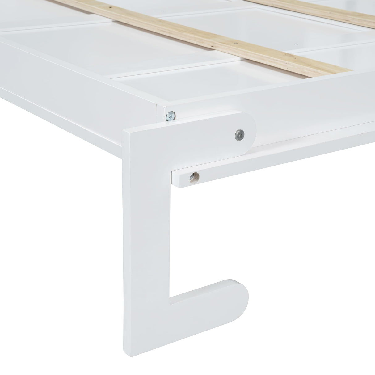 THINK 30 Murphy Bed with Sofa and Shelves, Versatile Wall Bed, Foldable Murphy Bed, Queen Size, White THINK 30