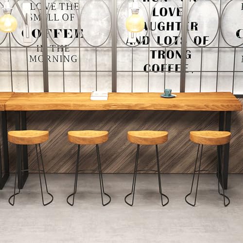 Narrow High Top Bar Table with Metal Legs – Modern Industrial Pub Console for Dining and Bistro ZanyCajole
