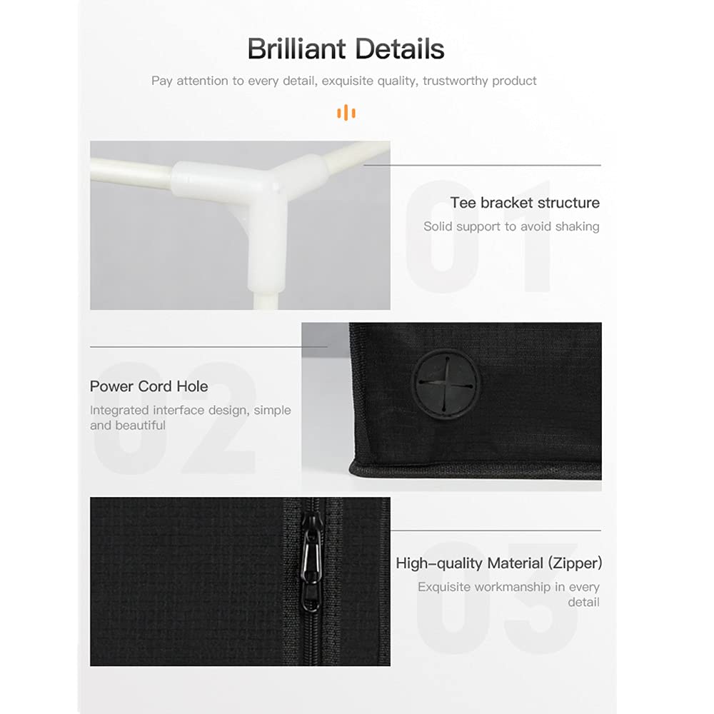 Creality Ender Enclosure Fireproof and Dustproof for Ender 3V2/Ender 3V2 Neo/Ender 3 Pro/Ender 3/Ender 3 Neo for Anycubic Elegoo 3D Printer 18.89 * 23.62 * 28.34" Lutyr