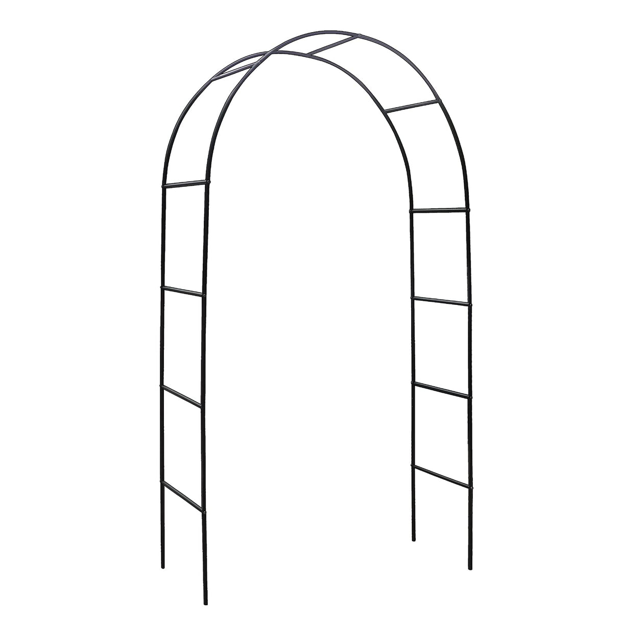 Metal Pergola Arbor, Outdoor Flower Garden Arch Trellis, Steel Garden Arbor for Climbing Plants, Wedding Decoration, 7'8" H x 4'5" W Skypatio