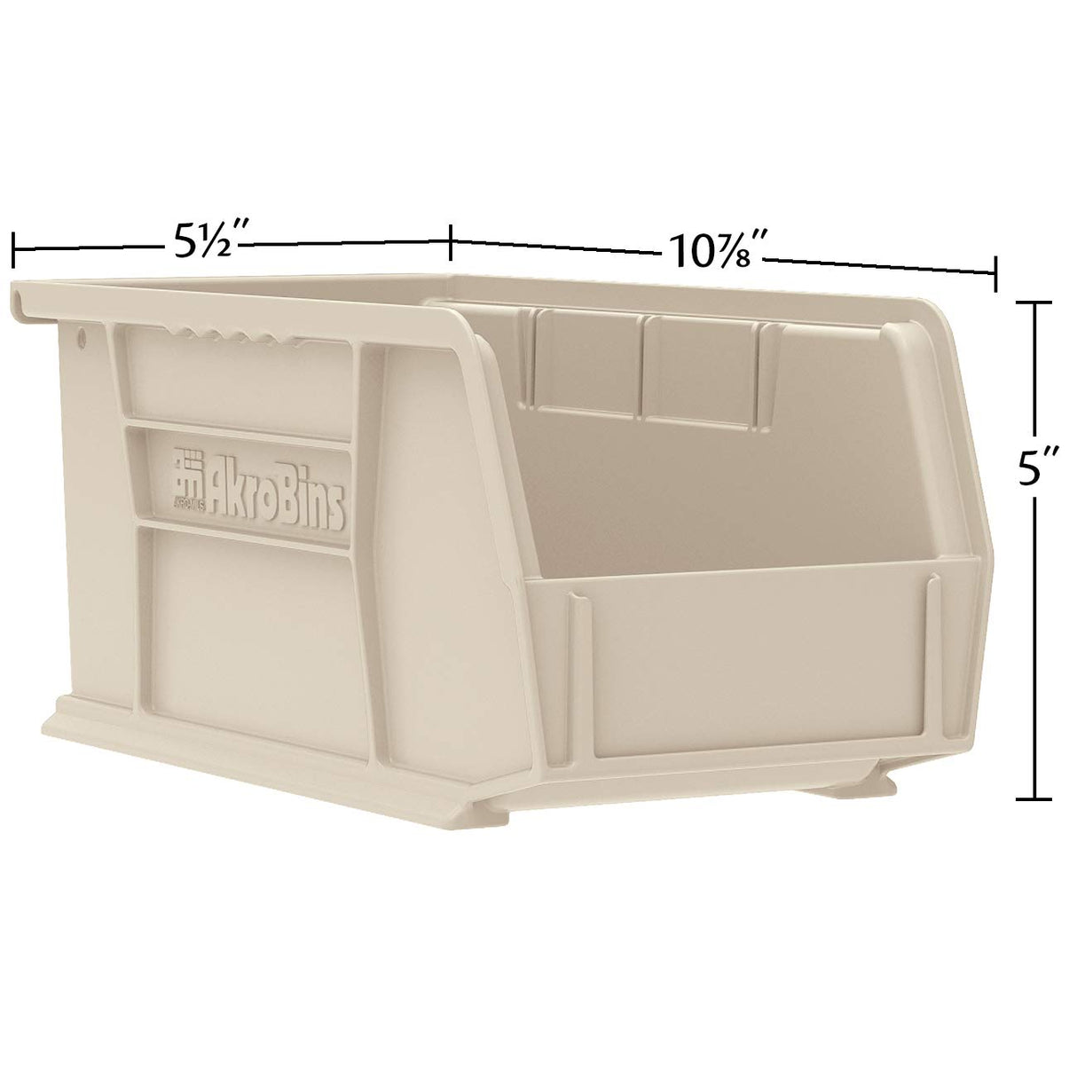 Akro-Mils 30230 AkroBins Plastic Storage Bins, Space-Saving Stackable Bins for Garage, Pantry, Craft Organization, 10.5 "L x 5.5 "W x 5"H, Blue, 12-Pack Akro-Mils