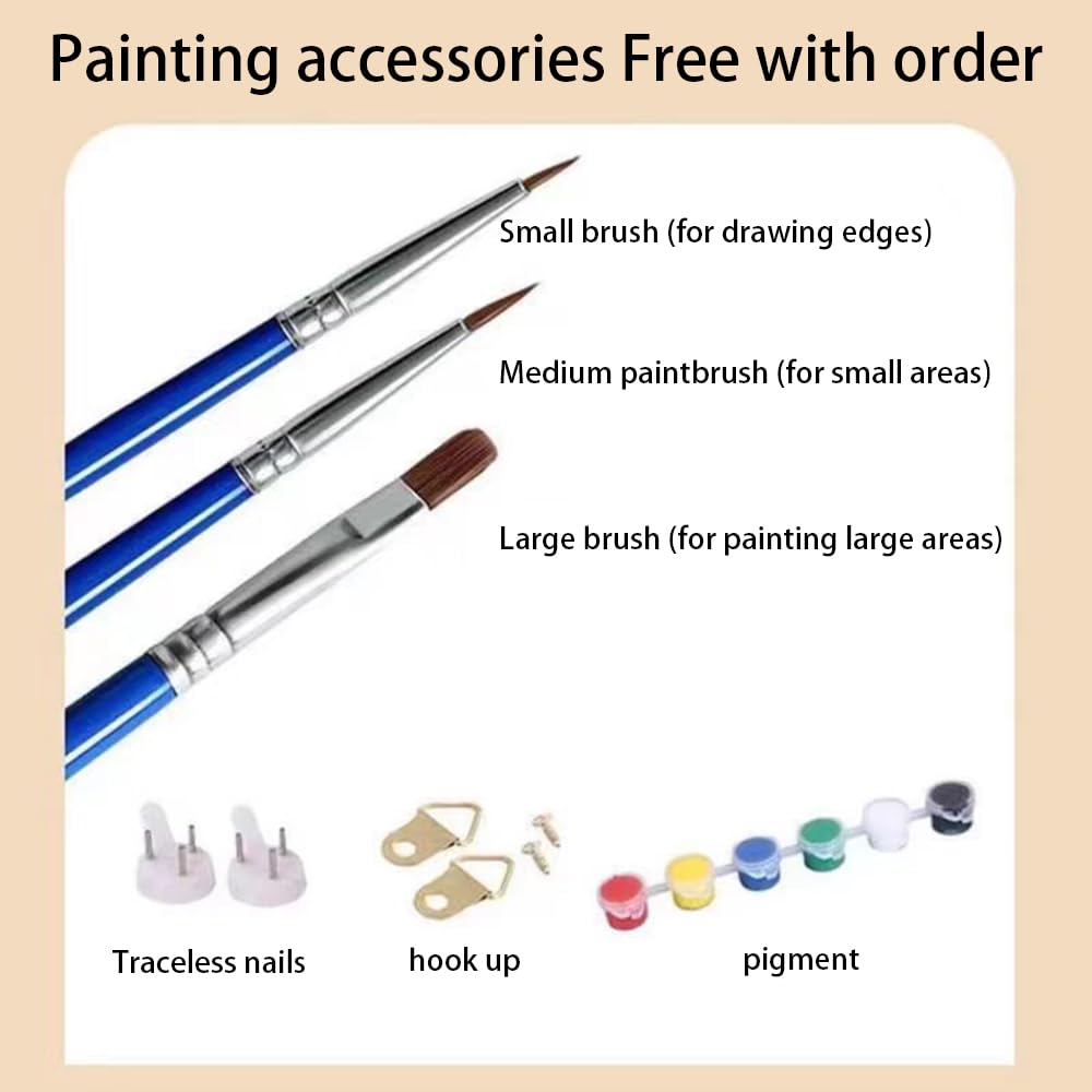 HULDFRDA Paint by Numbers Kit for Adults Butterflies and Moths Paint by Numbers Insect Paint by Number Kits DIY Oil Painting by Numbers Adults' Paint-by-Number Kits Home Wall Decor,16x20 Inch HULDFRDA