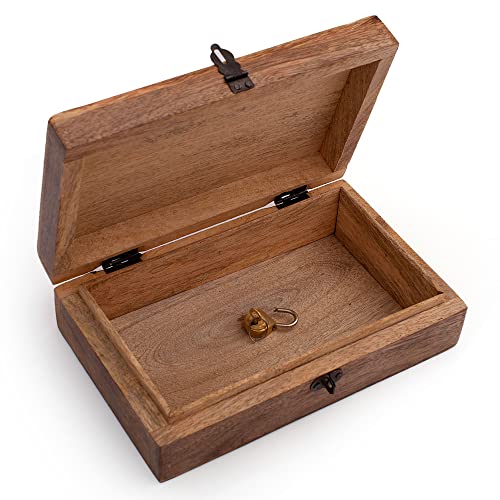 Great Birthday Gifts Handmade Decorative Wooden Jewelry Box Tree Of Life Carving Jewelry Organizer Keepsake Box Treasure Chest Trinket Holder Watch Box Storage Lock Box Housewarming The Great Indian Bazaar