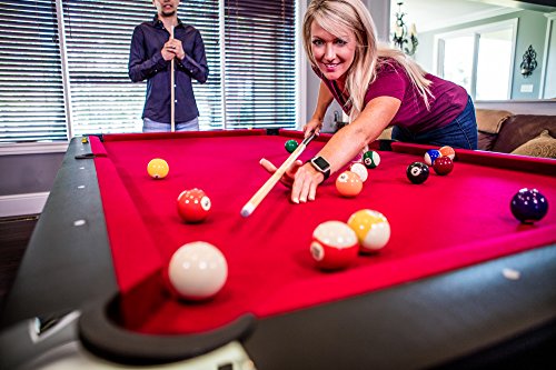 Mizerak Donovan II 8' Billiard Table with 2 Cues, Set of Billiard Balls, Triangle Brush and 2 Chalk Mizerak