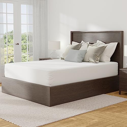 AllerEase Platinum Zip-Off Top Waterproof Mattress Protector Full Size 360 Degree Zipper Allergen Barrier Temperature Balancing Luxurious Plush Top Separately Machine Washable Mattress Cover (White) Aller-Ease