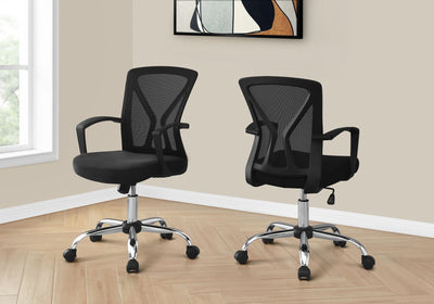 Office Chair with Adjustable Height and Swivel - Ergonomic Contemporary Design