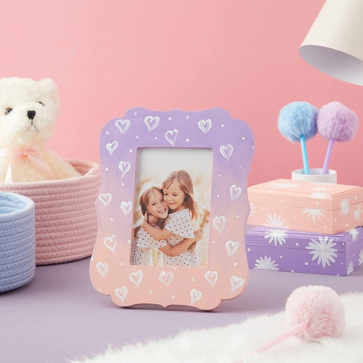 6-Pack Unfinished Wood Picture Frames, Holds 4X6" Photos Wooden Photo Frame DIY Crafts WoodArtSupply