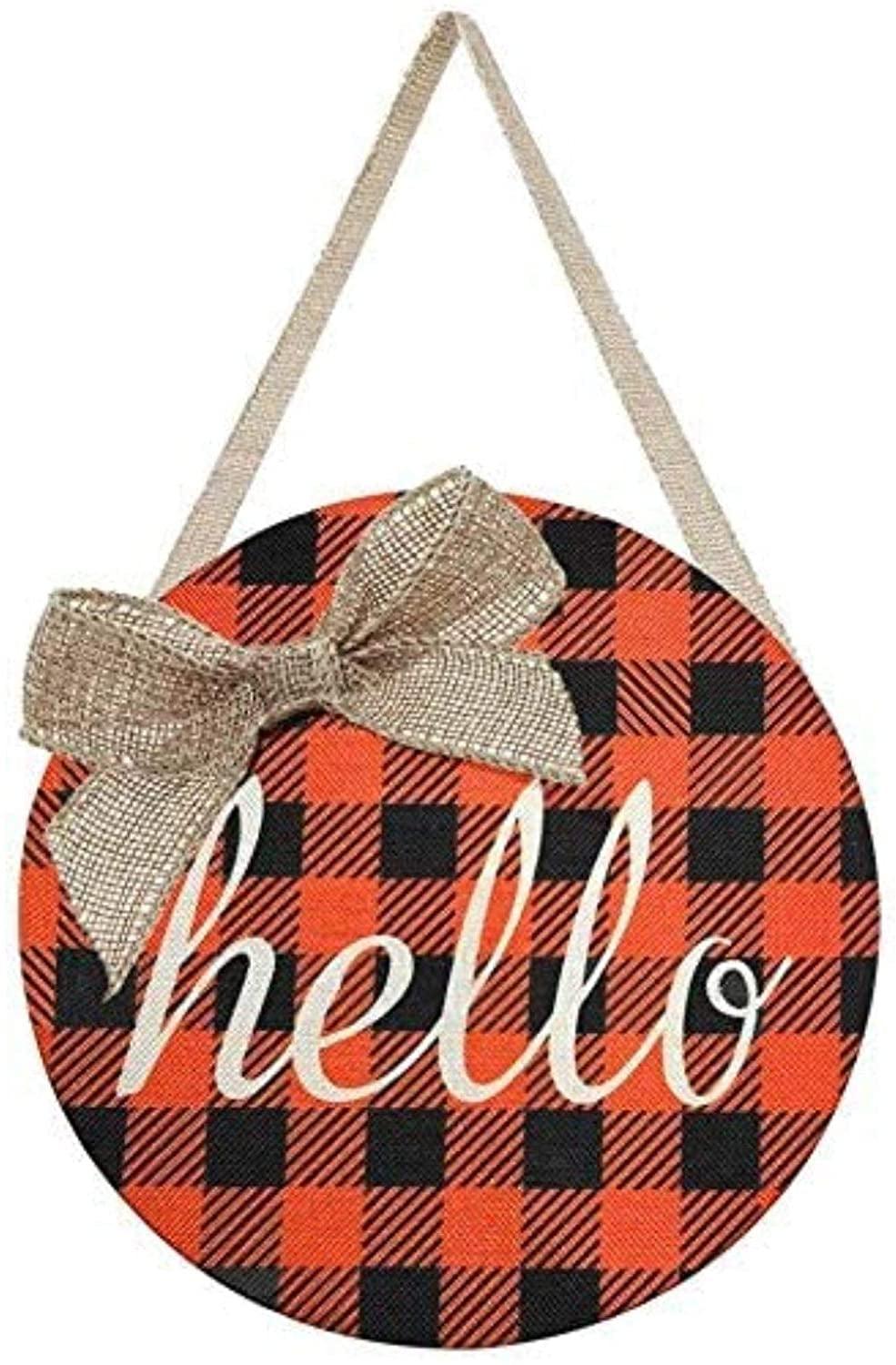 6 Pieces Blank Wood Circles 12 Inch Sign Unfinished Wood Slices Front Door Decor round Wooden Hanging Sign with Twine Bows and Tape WoodArtSupply