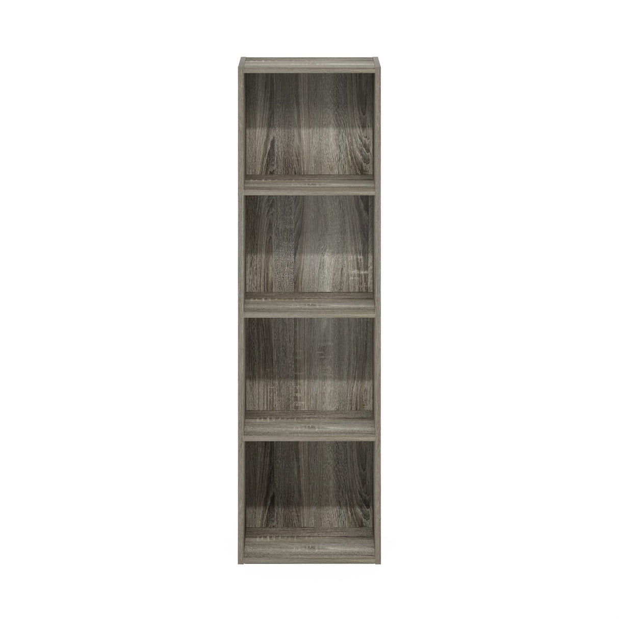 Furinno Luder Bookcase / Book / Storage, 4-Tier Cube, French Oak Furinno