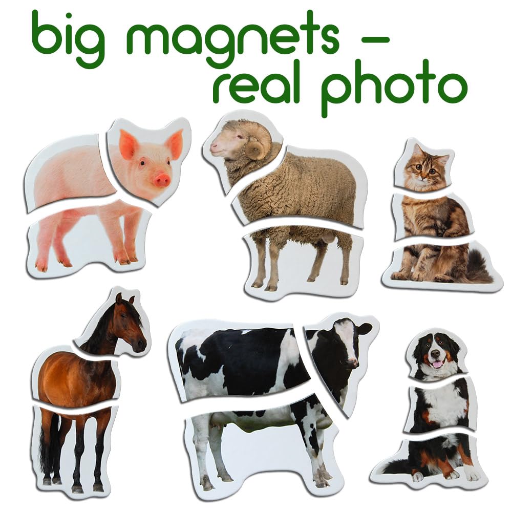 Farm Magnetic Puzzles for Kids Ages 3-5 - Toddler Puzzle - Travel Toys for Kids Ages 3-5 - Magnetic Travel Games Baby Puzzle Kids Puzzle Toys - Puzzle for Preschooler Magnet Puzzles Games magdum
