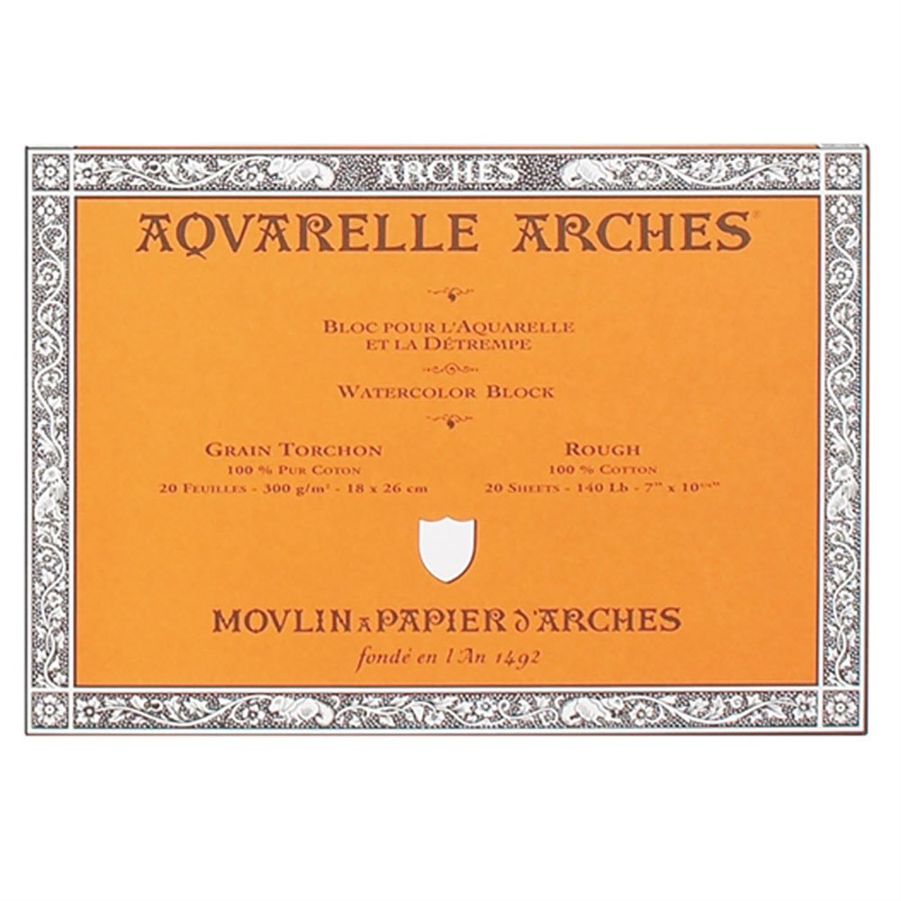 Arches Watercolor Block, Rough 7"X10", 7" x 10" Arches