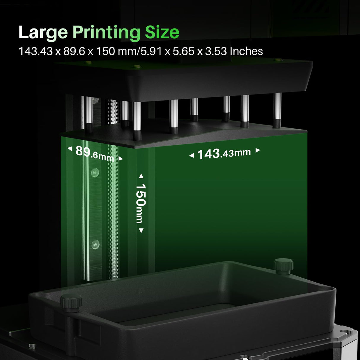 ELEGOO Mars 5 Resin 3D Printer, 4K 6.6" Mono LCD, Overheat Protection, Smart Mechanical Sensor, Auto-Leveling, Printing Size of 5.91 x 5.65 x 3.53 inch ELEGOO