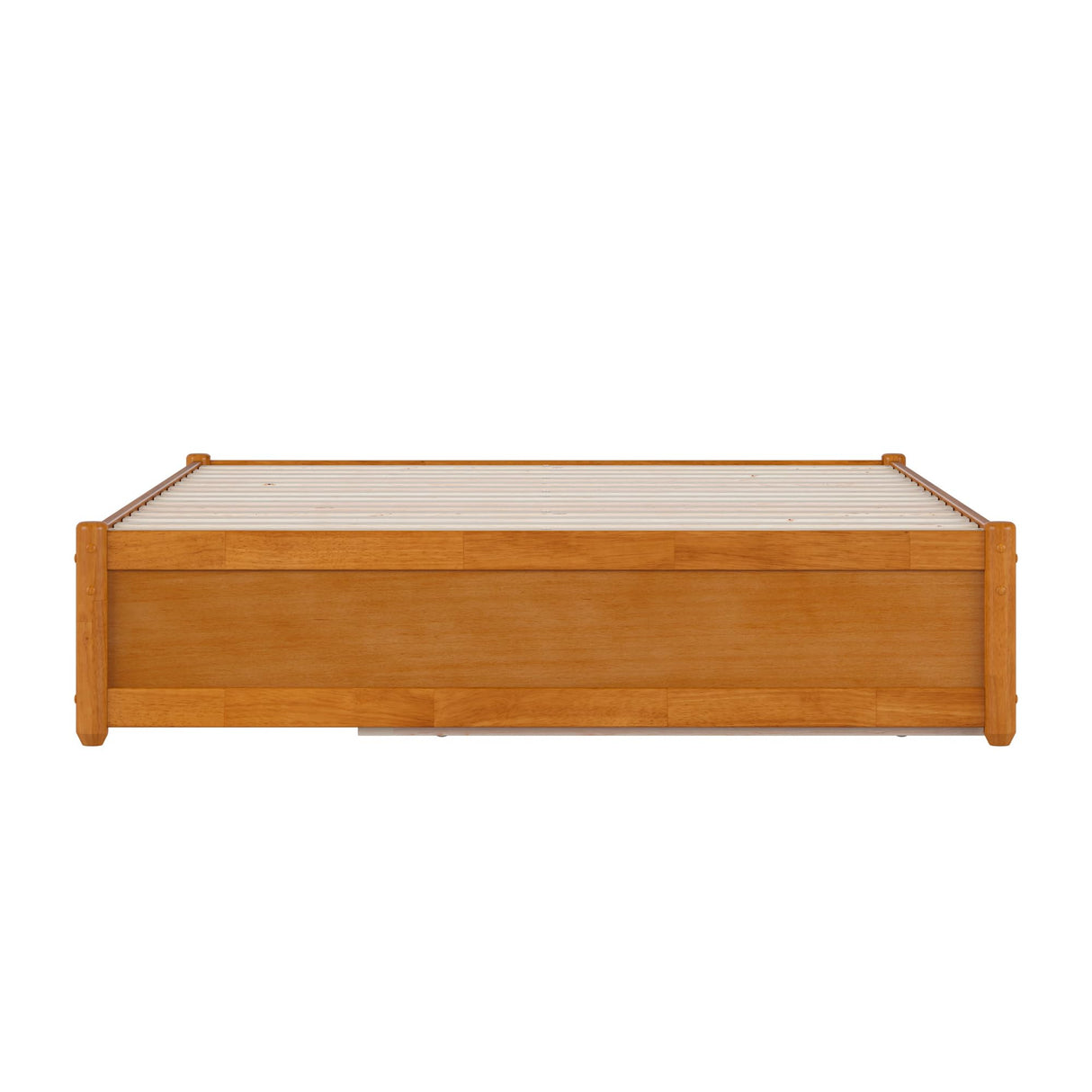 AFI, Barcelona Full Panel Platform Bed with Twin Trundle, Light Toffee AFI