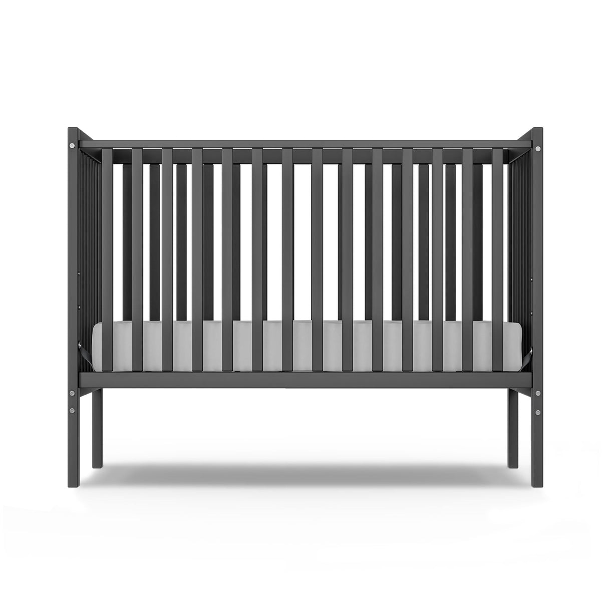 Saylike Baby Crib 5-in-1 Convertible, Wood Full Size Toddler Bed for Small Baby, Made of Sustainable Natural Pinewood Cribs, Non-Toxic Finish, Simplistic Nursery Furniture (Storm Gray) Saylike