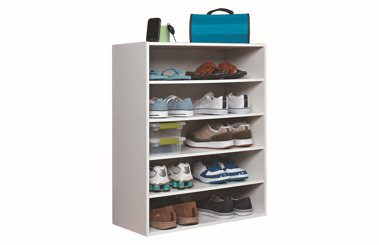 ClosetMaid 1565 Stackable 5-Shelf Organizer, White ClosetMaid