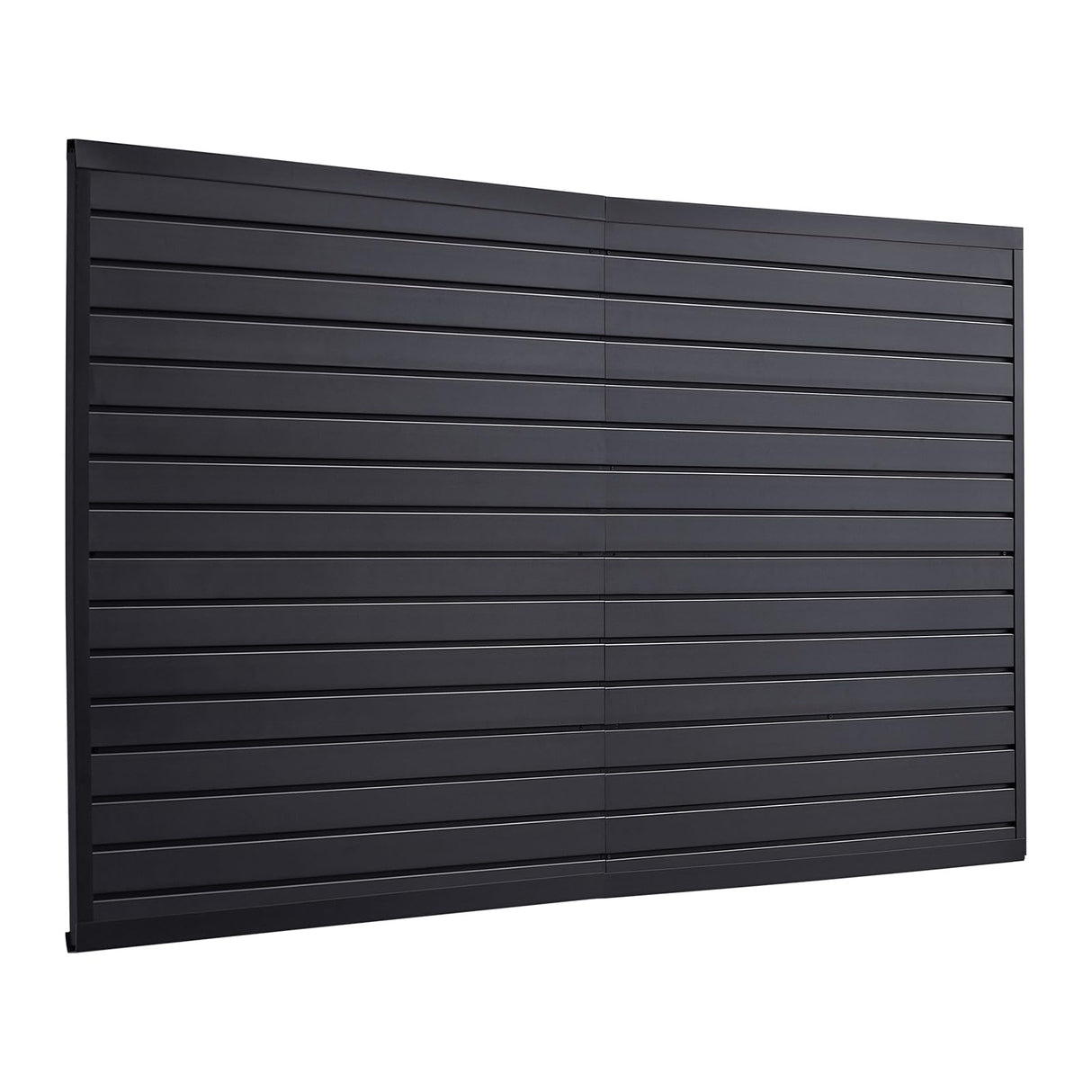 VEVOR Slat Wall Paneling, 8 x 4 ft, PVC Garage Slatwall without Accessories, Black Slat Wall Easy-to-Install Adjustable Slatwall Panel with Coupling Structure & DIY Cutting, Fits for Storage & Display VEVOR