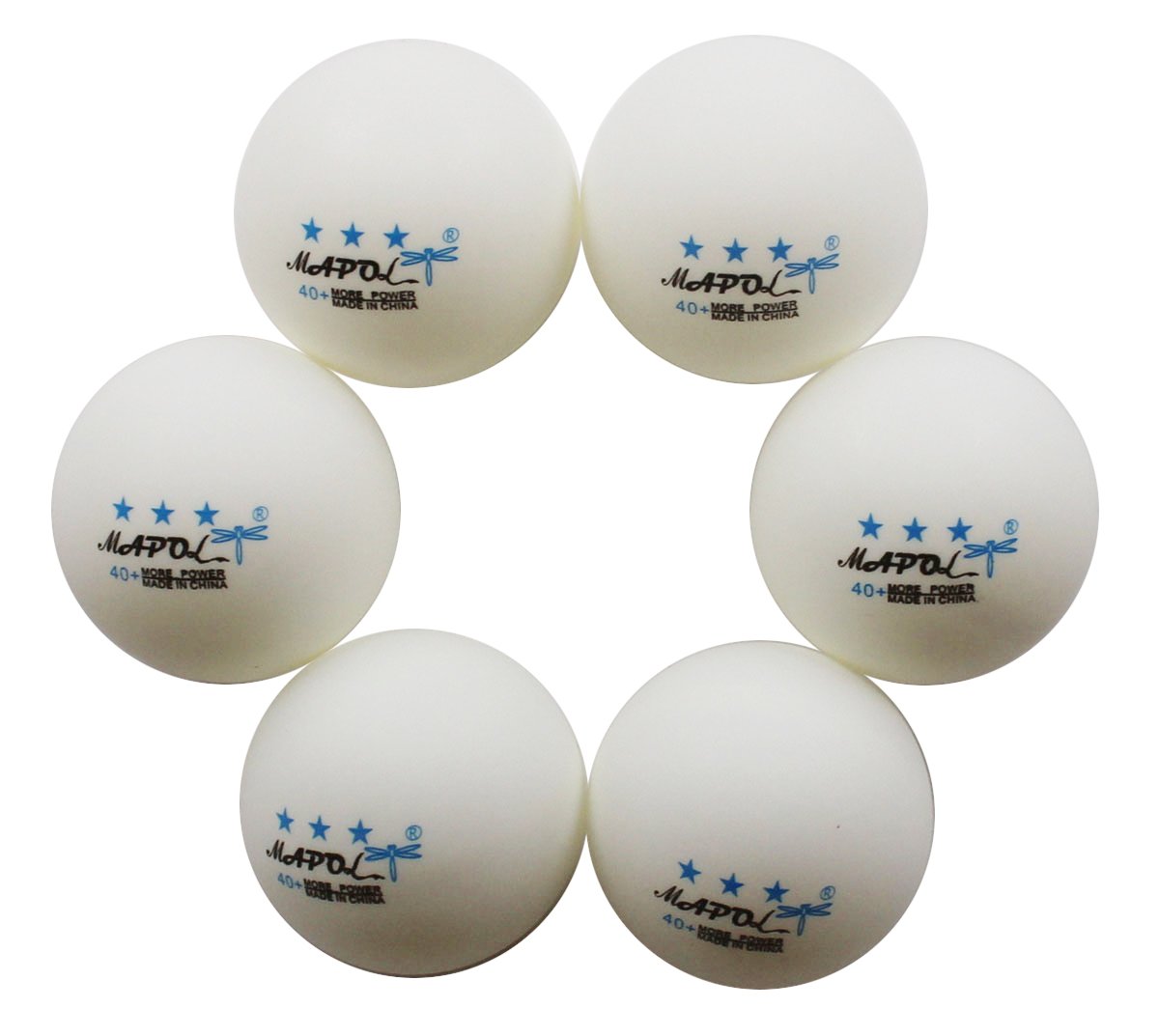 MAPOL 50 White 3-Star Table Tennis Ball Premium Training Ping Pong Balls MAPOL