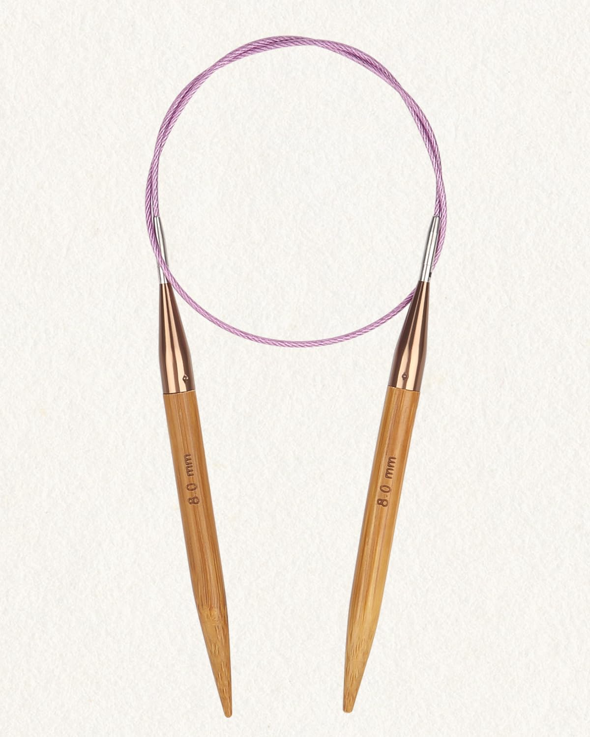 Aeelike Interchangeable Knitting Needles Set, 13 Pairs Circular Knitting Needles Set Bamboo Knitting Needles with Case Knitting Accessories for Socks Blankets Cushions Aeelike