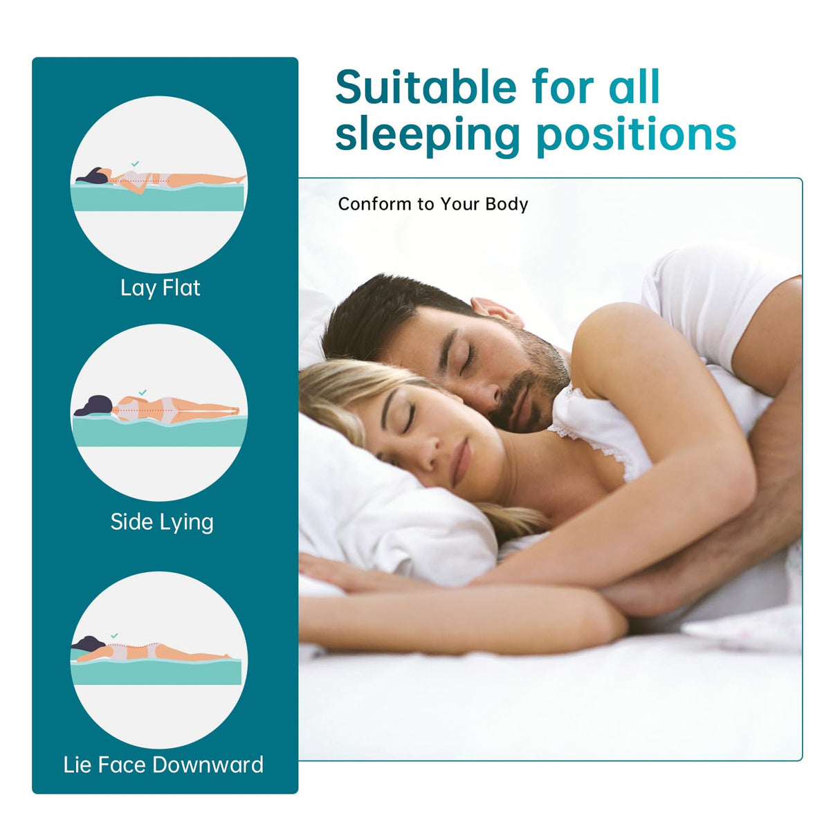 FDW 14 inch Gel Memory Foam Mattress Medium Firm Mattresses for Cool Sleep Relieving No Fiberglass CertiPUR-US Certified Mattress in a Box,Twin FDW