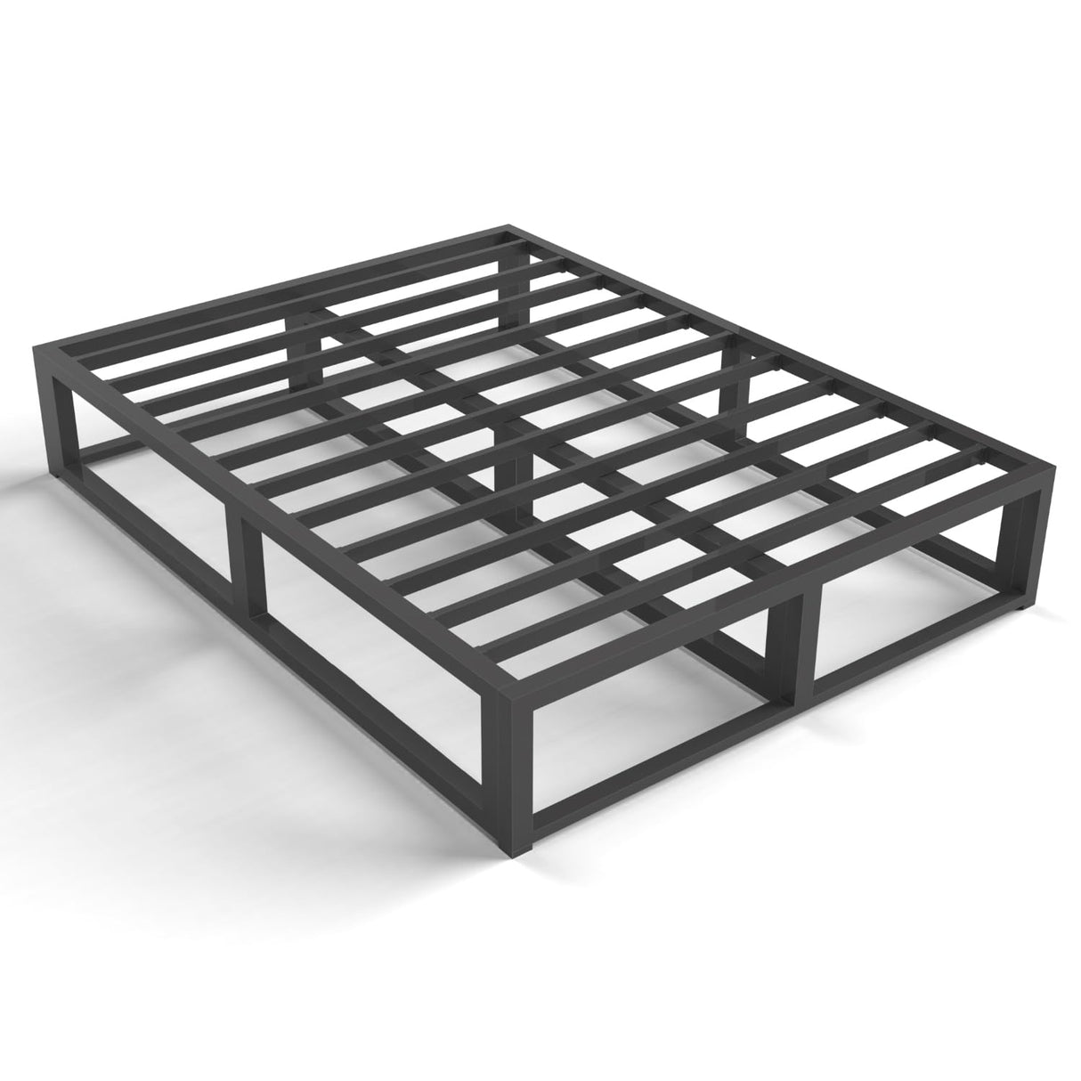 Bilily 10 Inch King Bed Frame with Steel Slat Support, Low Profile King Metal Platform Bed Frame Support Mattress Foundation, No Box Spring Needed/Easy Assembly/Noise Free Bilily