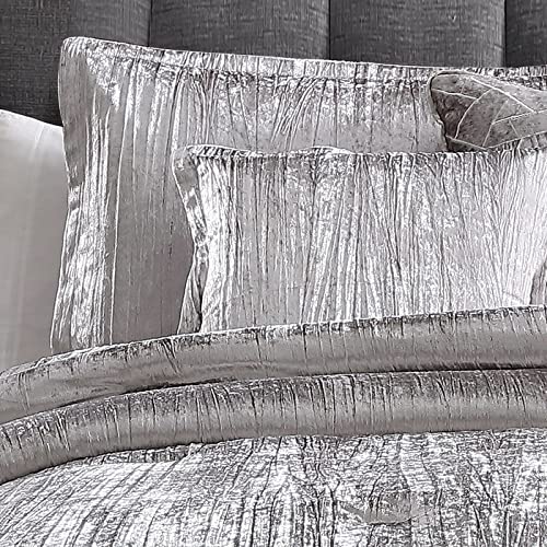 Riverbrook Home Turin Comforter Set, King, Silver, 7 Piece Set Riverbrook Home