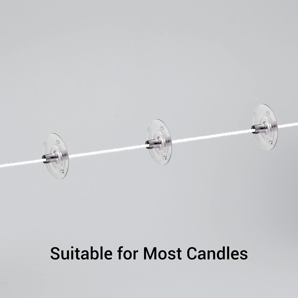 400 Ft Braided Wick 24 Ply Candle Wick Spool 2 Rolls Braided Wick Spools Bulk Cotton Yarn Embroidery Thread for Candle Making Candle DIY IFAMIO